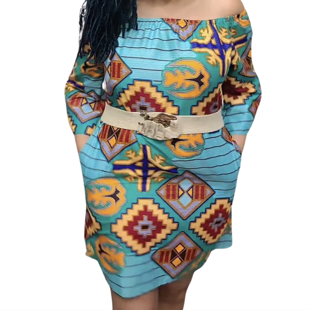 Ankara Off-Shoulder Dress or Blouse